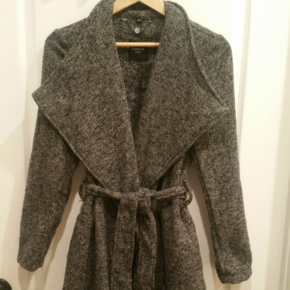 grey wool wrap coat